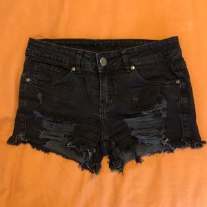 V.I.P Black Demin Shorts